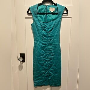 Elegant Teal Sleeveless Dress